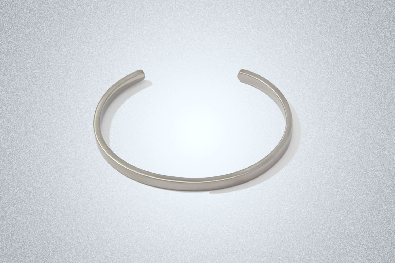a silver wrist cuff