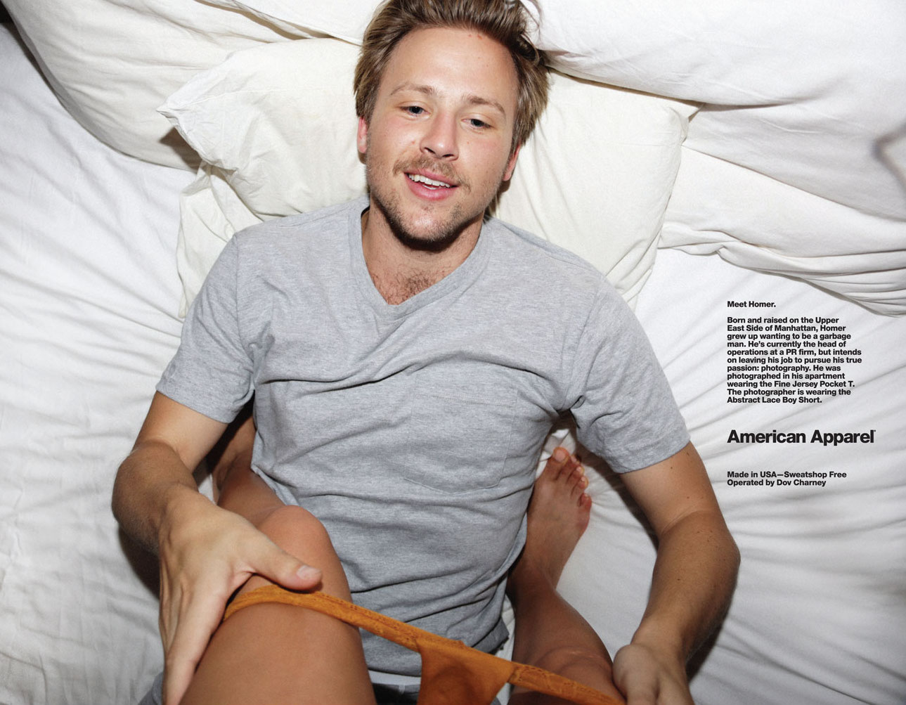 An ad from American Apparel