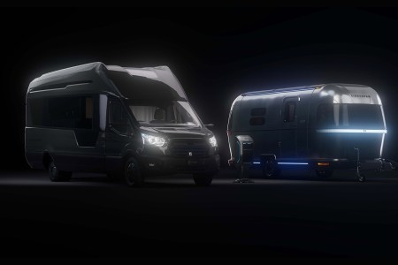 The Thor Vision Vehicle and Airstream eStream, two electric RV concepts announced by Thor at the 2022 Florida RV SuperShow in January