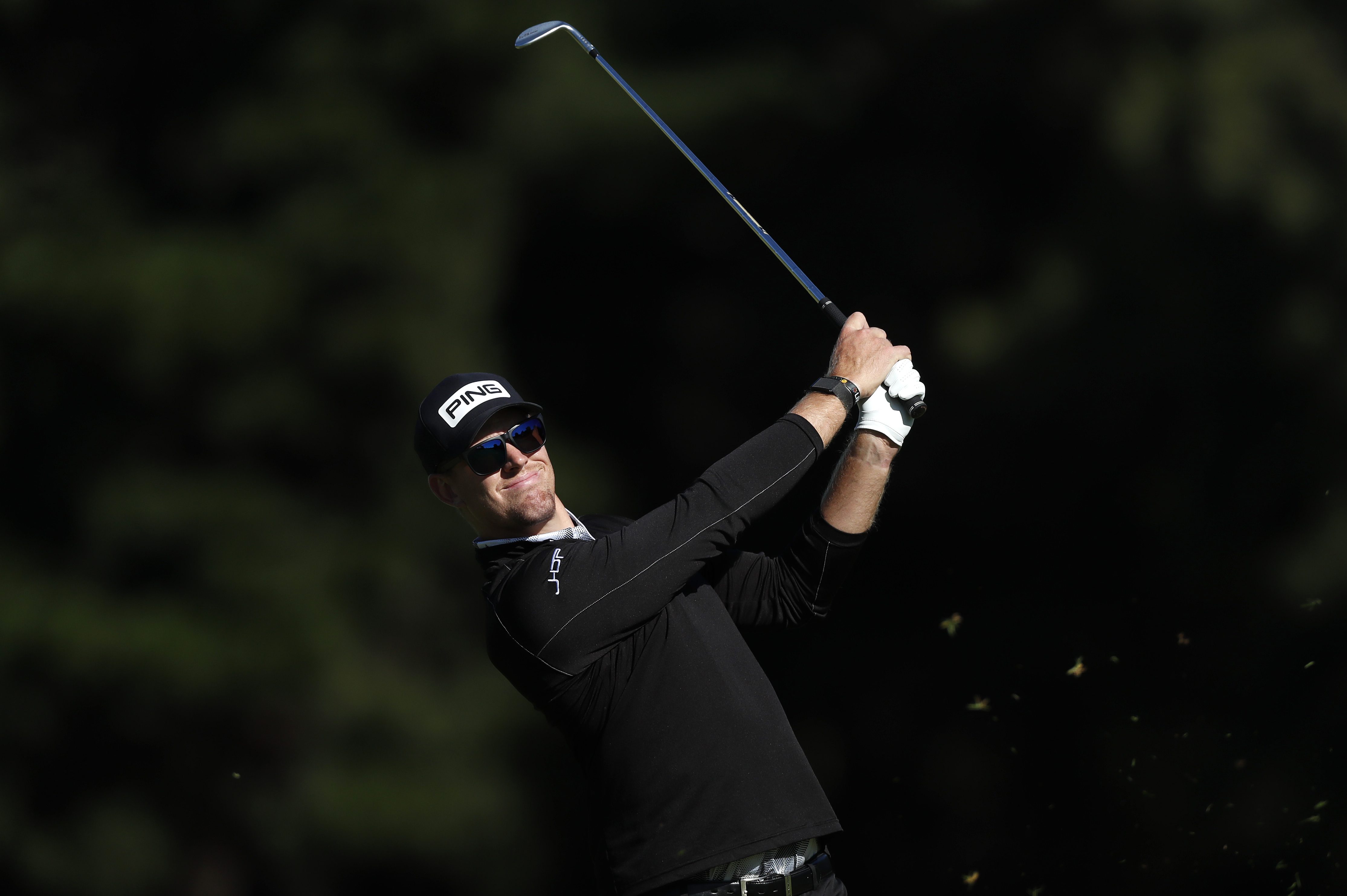 James Hart du Preez of South Africa on the 18th hole at the Bain's Whisky Cape Town Open