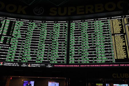 More than 400 proposition bets for Super Bowl LI displayed at the Race & Sports SuperBook at the Westgate Las Vegas