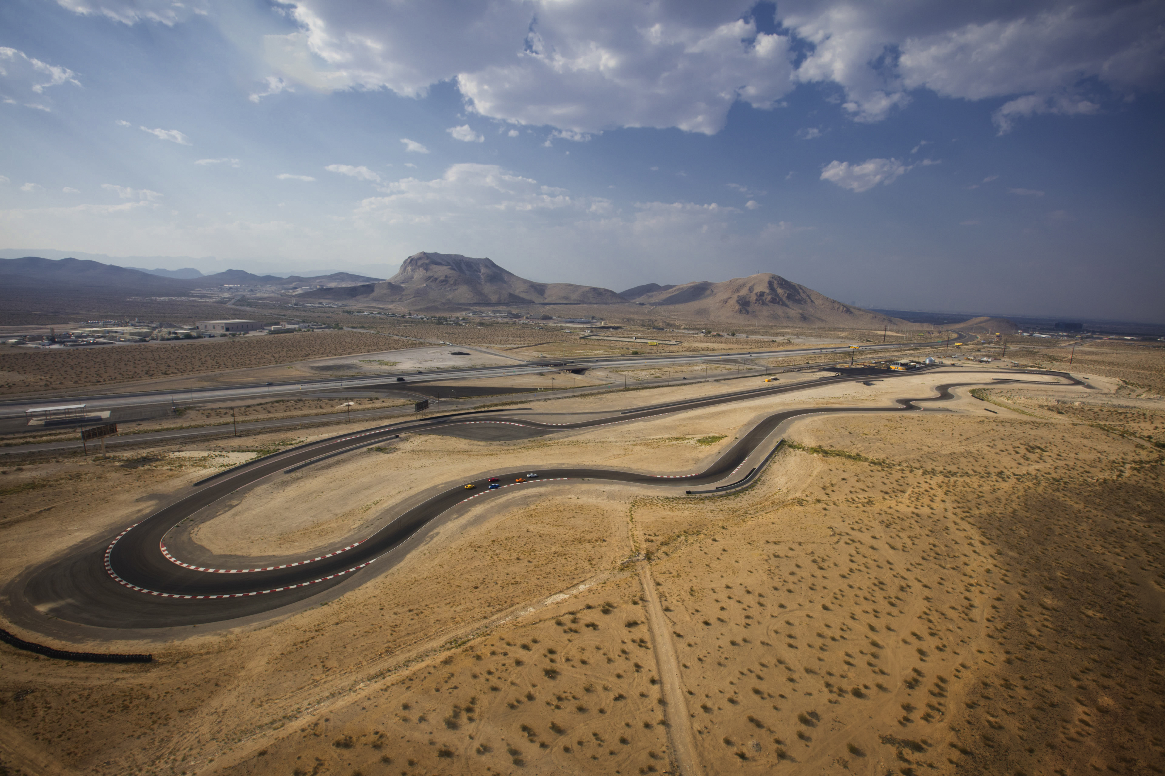 The 1.4-mile circuit at Speedvegas