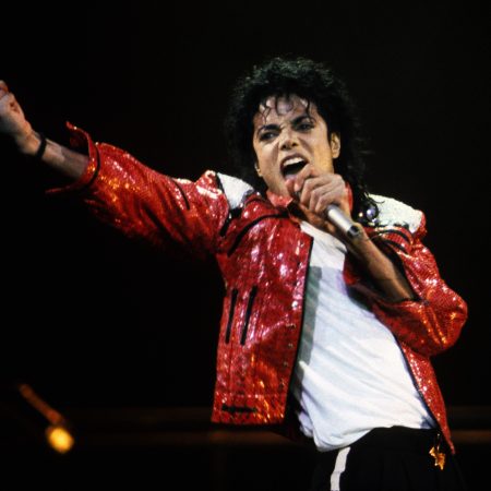 Michael Jackson performs in concert circa 1986. Lionsgate reportedly picked up the distribution rights to "Michael," an upcoming Jackson biopic.