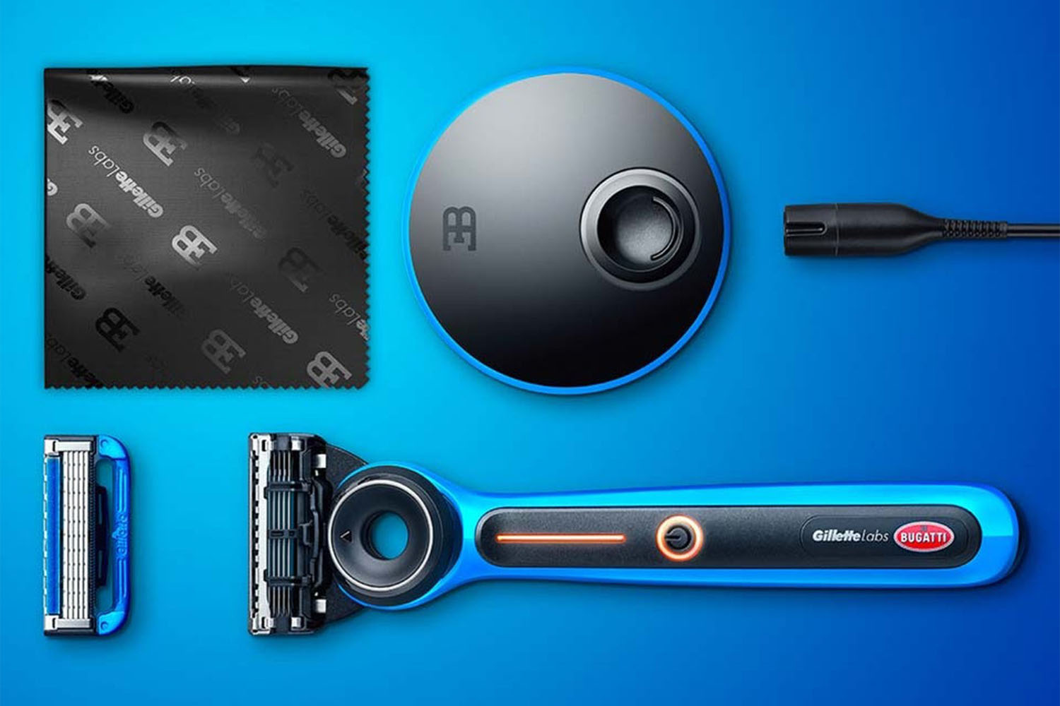 a shaving starter kit with heated electric razor