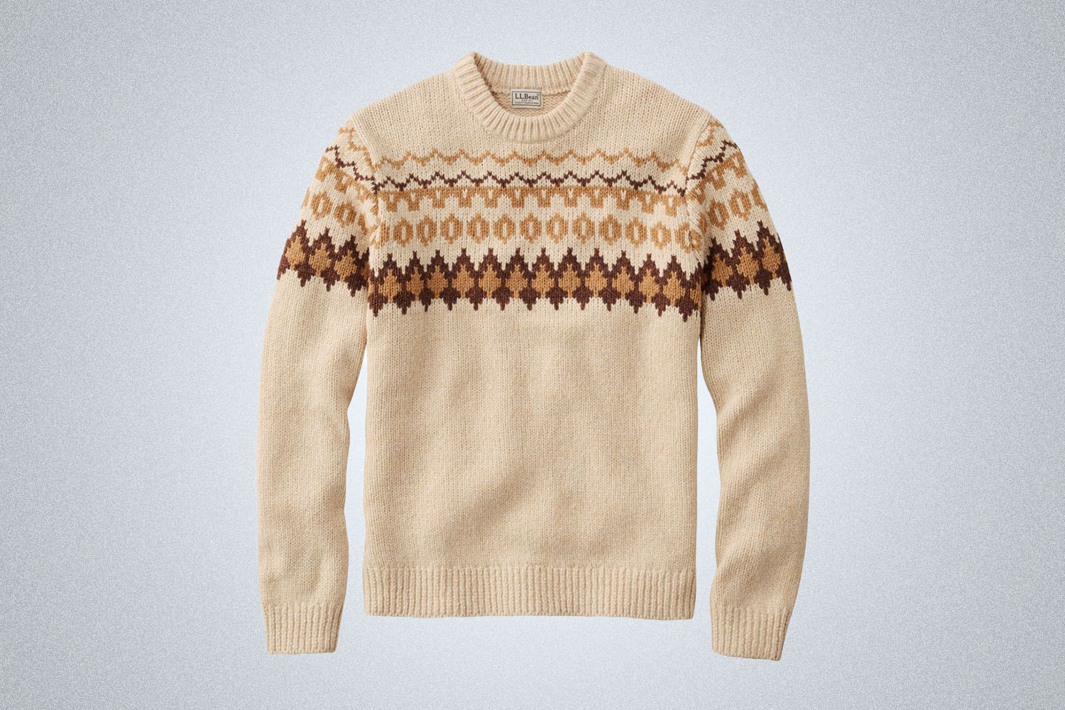 a cream fair isle sweater