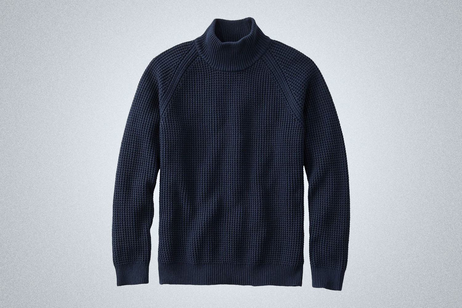 a navy bue turtleneck