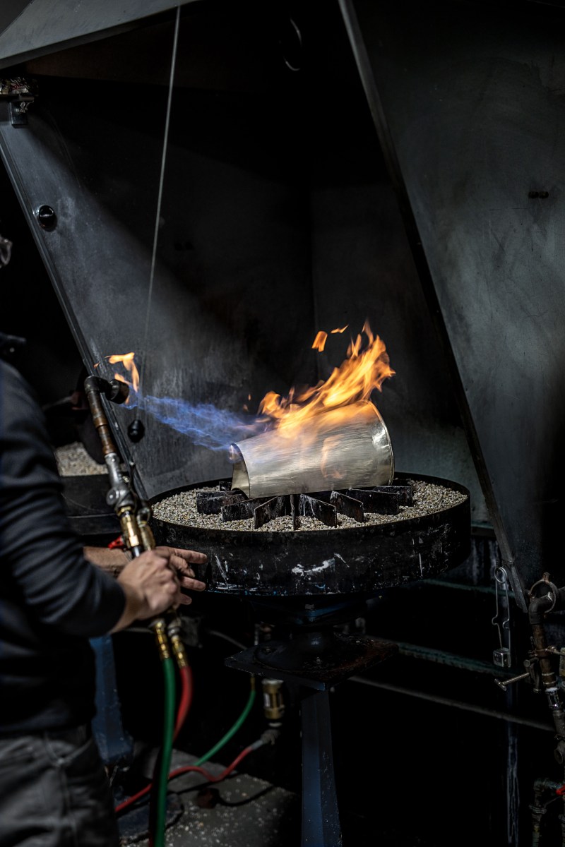 Tiffany’s experienced artisans bring the trophy to life during 72 hours of labor spread out over the course of approximately four months.<br>
