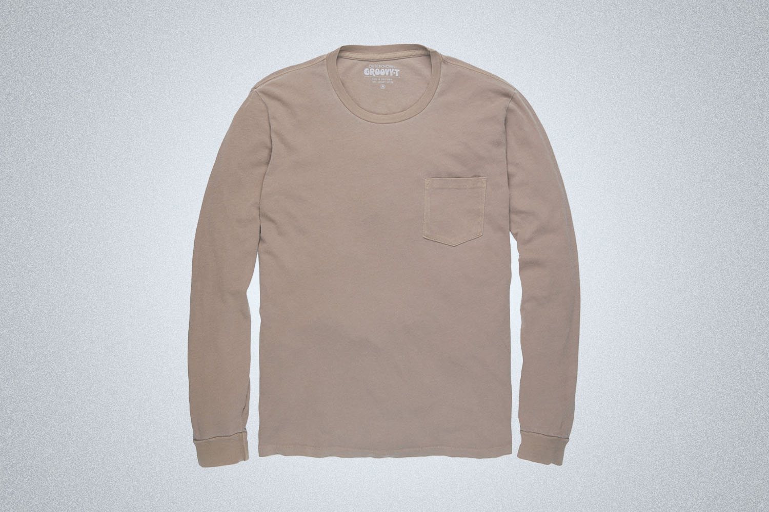 a beige long sleeve tee