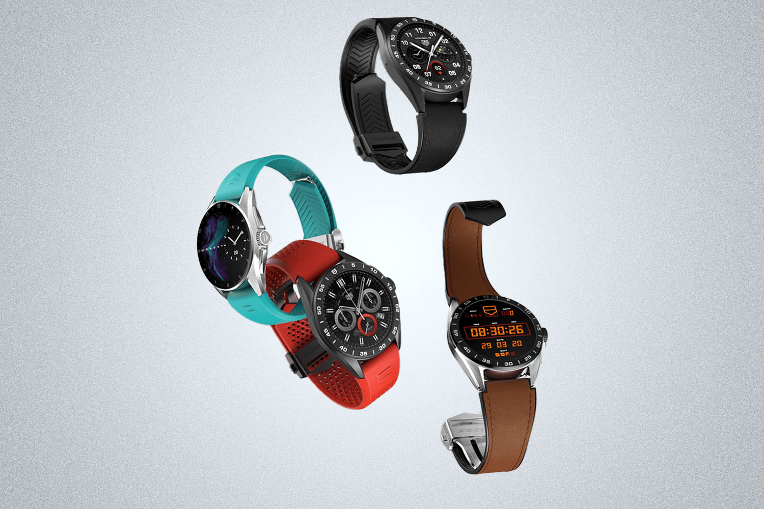 a collections of TAG Heuer's new watches