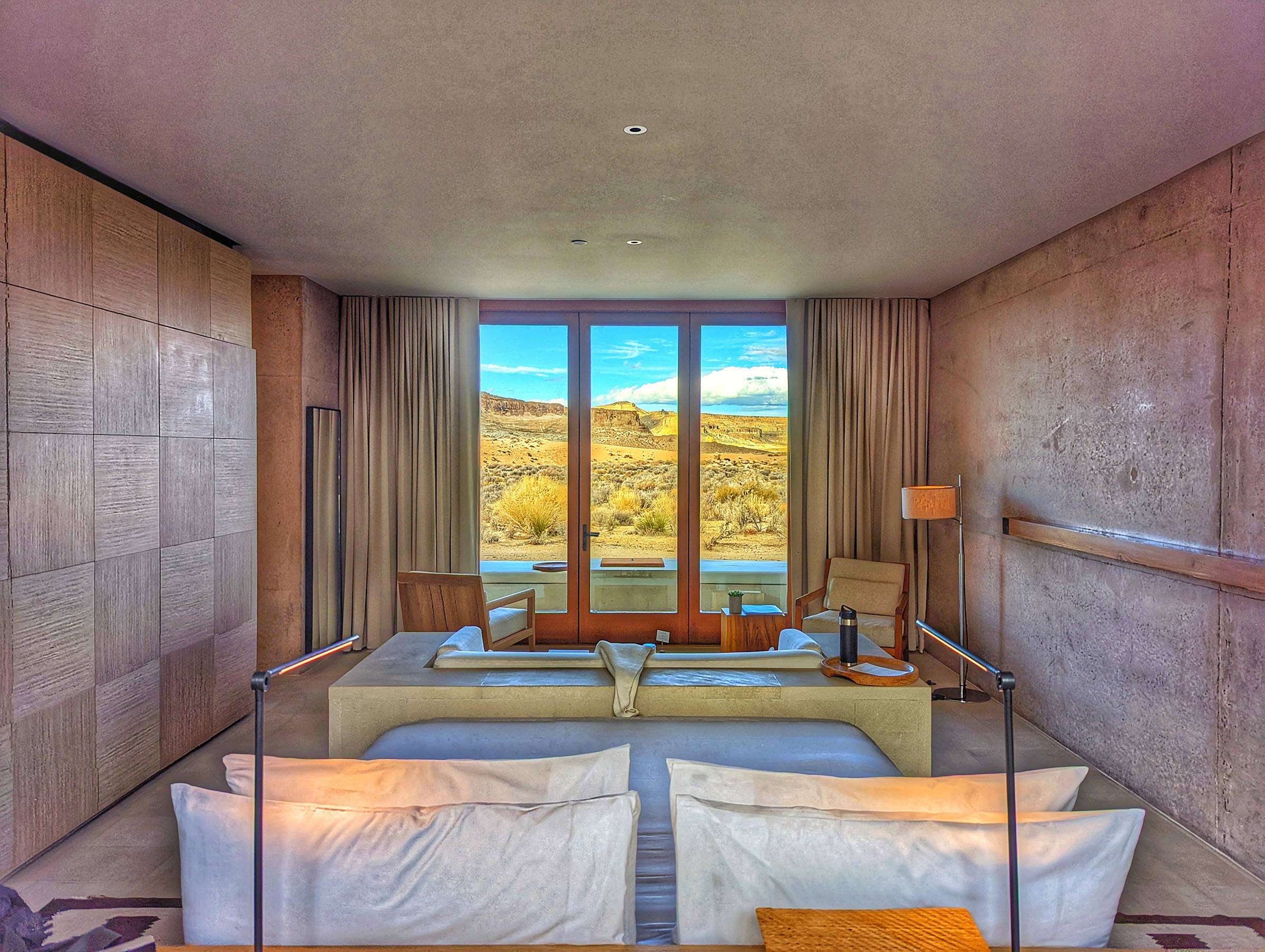 Each of the 34 suites at Amangiri Resort has its own unique vista of the surrounding environs