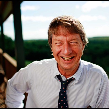 A portrait of author P.J.O'Rourke, photographed at home in Sharon, New Hampshire. The author passed away on Tuesday.