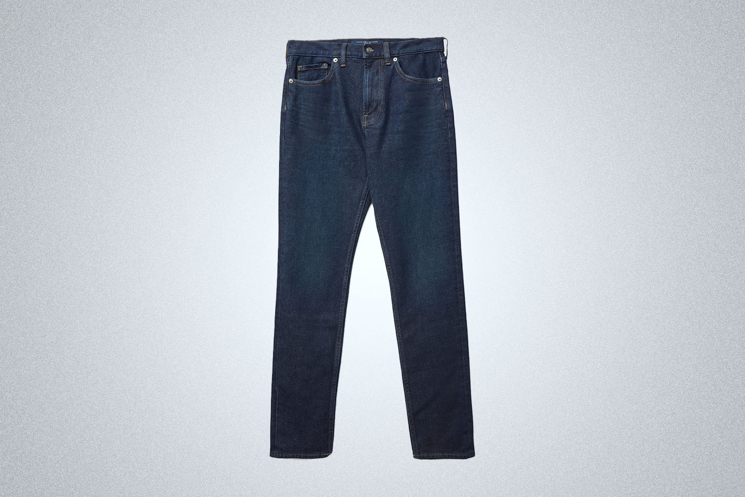 An Everlane Denim on a grey background