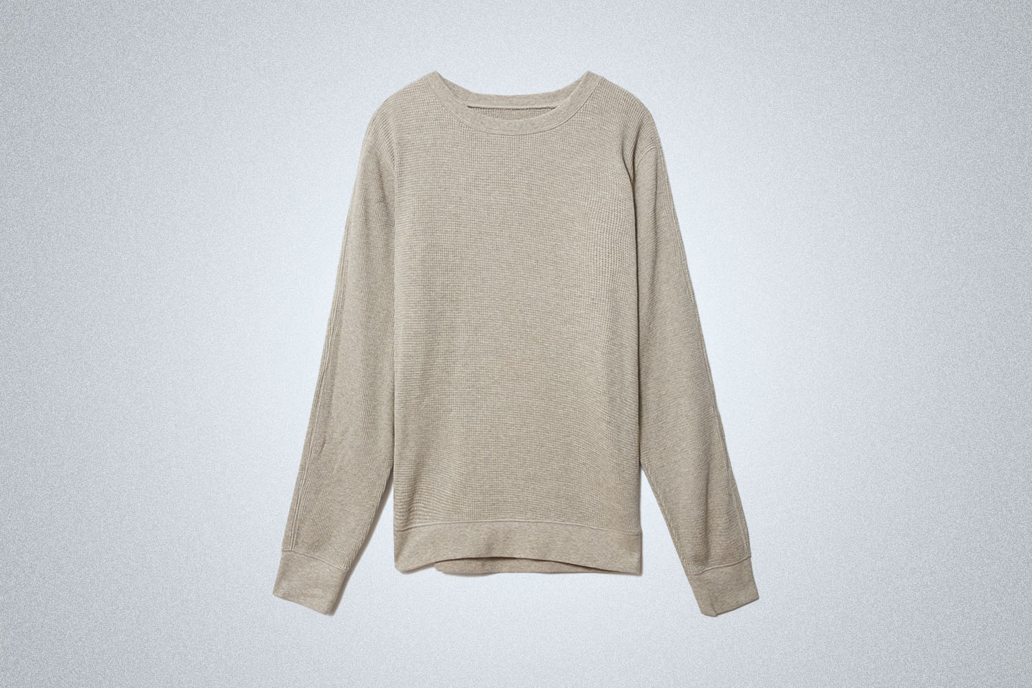An Everlane Waffle Crew on a grey background