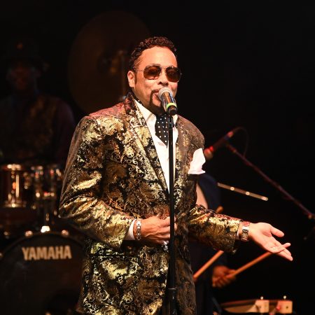 Morris Day performs onstage during An Evening Of Funk at Mable House Barnes Amphitheatre on August 01, 2021 in Mableton, Georgia.