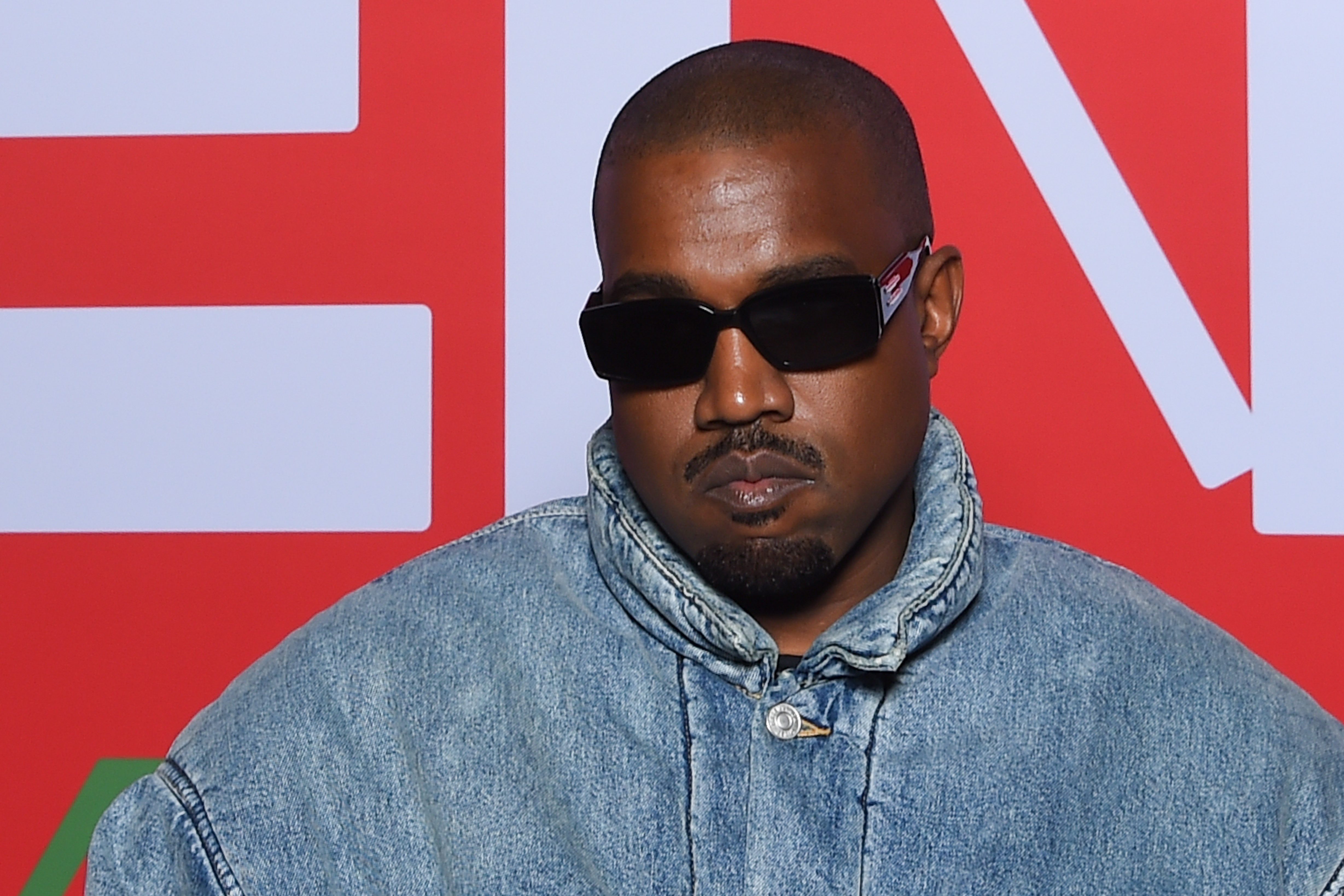 Ye attends the Kenzo Fall/Winter 2022/2023 show as part of Paris Fashion Week on January 23, 2022 in Paris, France.