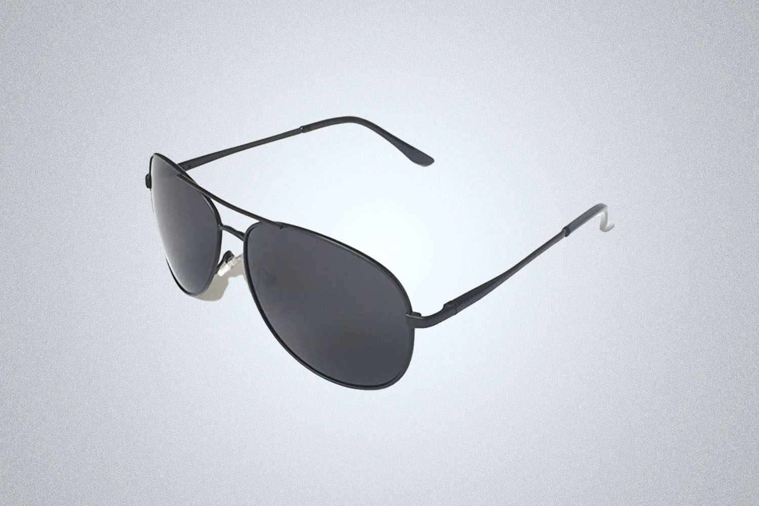 a pair of sunglasses on a grey background
