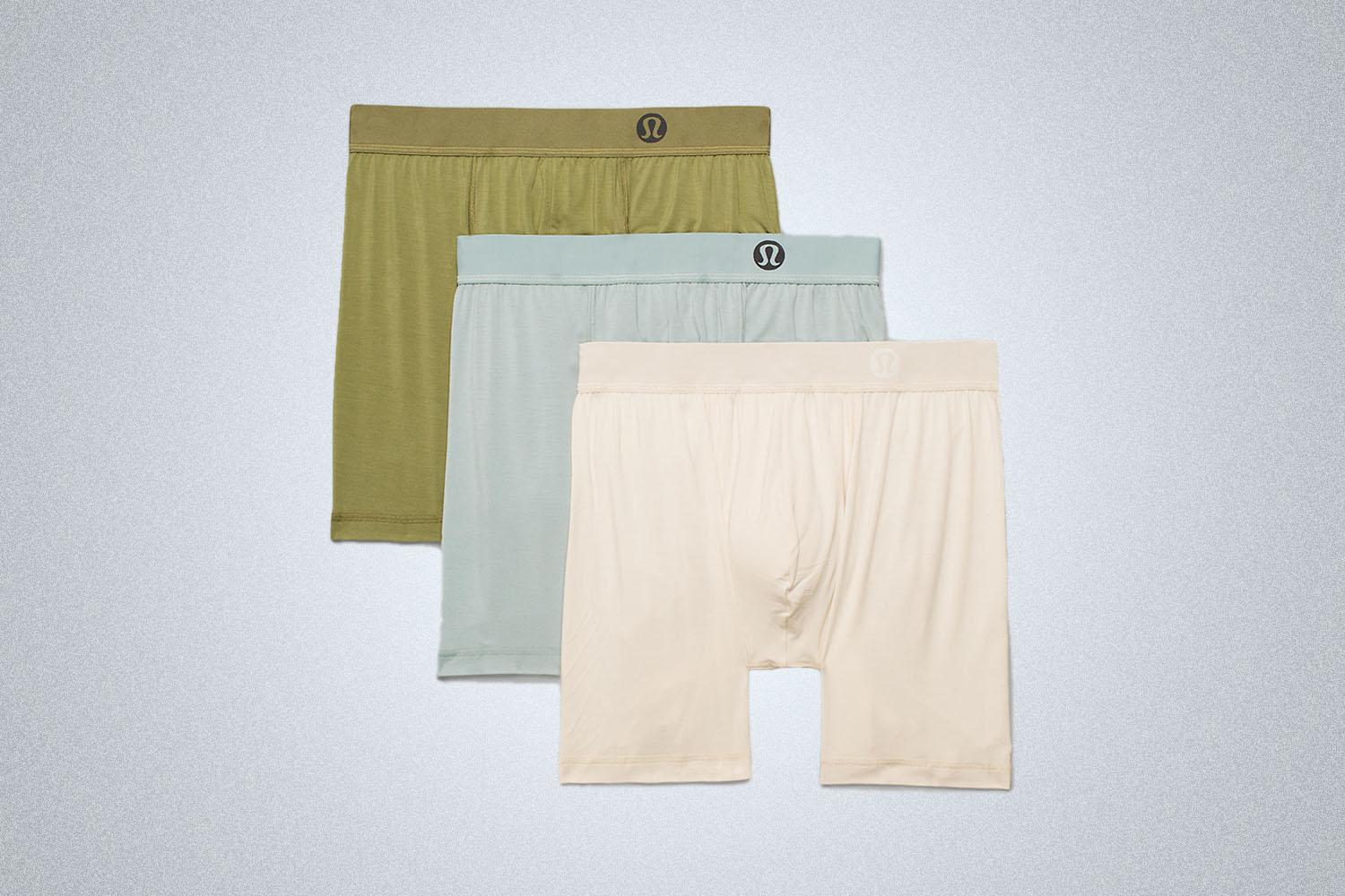 3 pairs of Lululemon underwear on a grey background