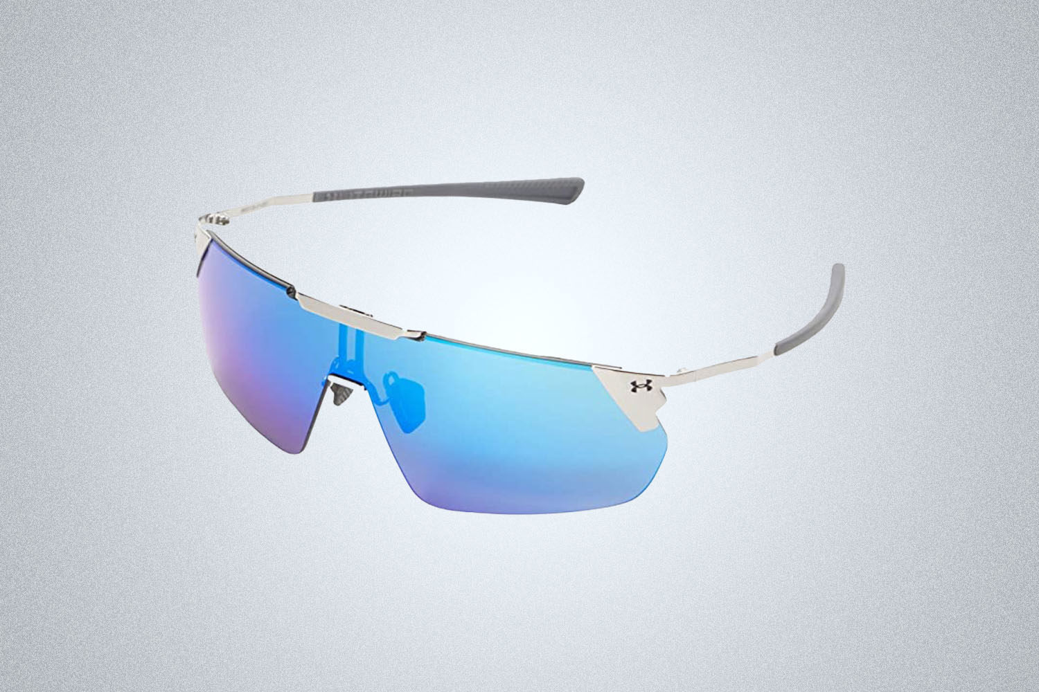 a pair of sunglasses on a grey background