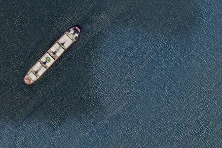 oil tanker at sea