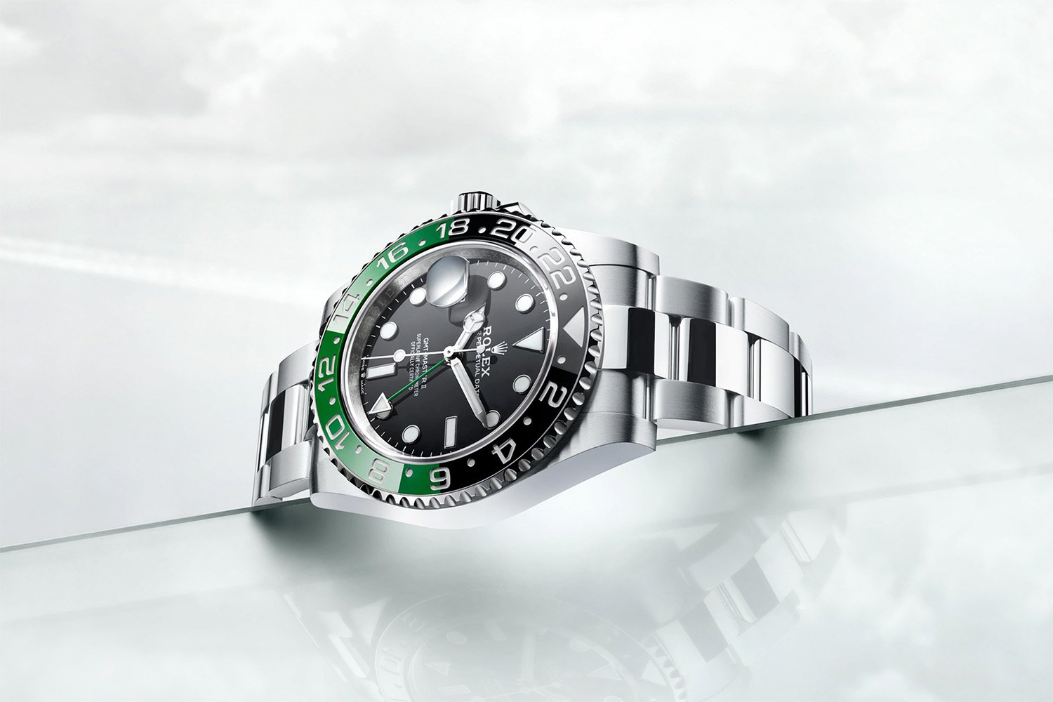 The Rolex GMT Master II.