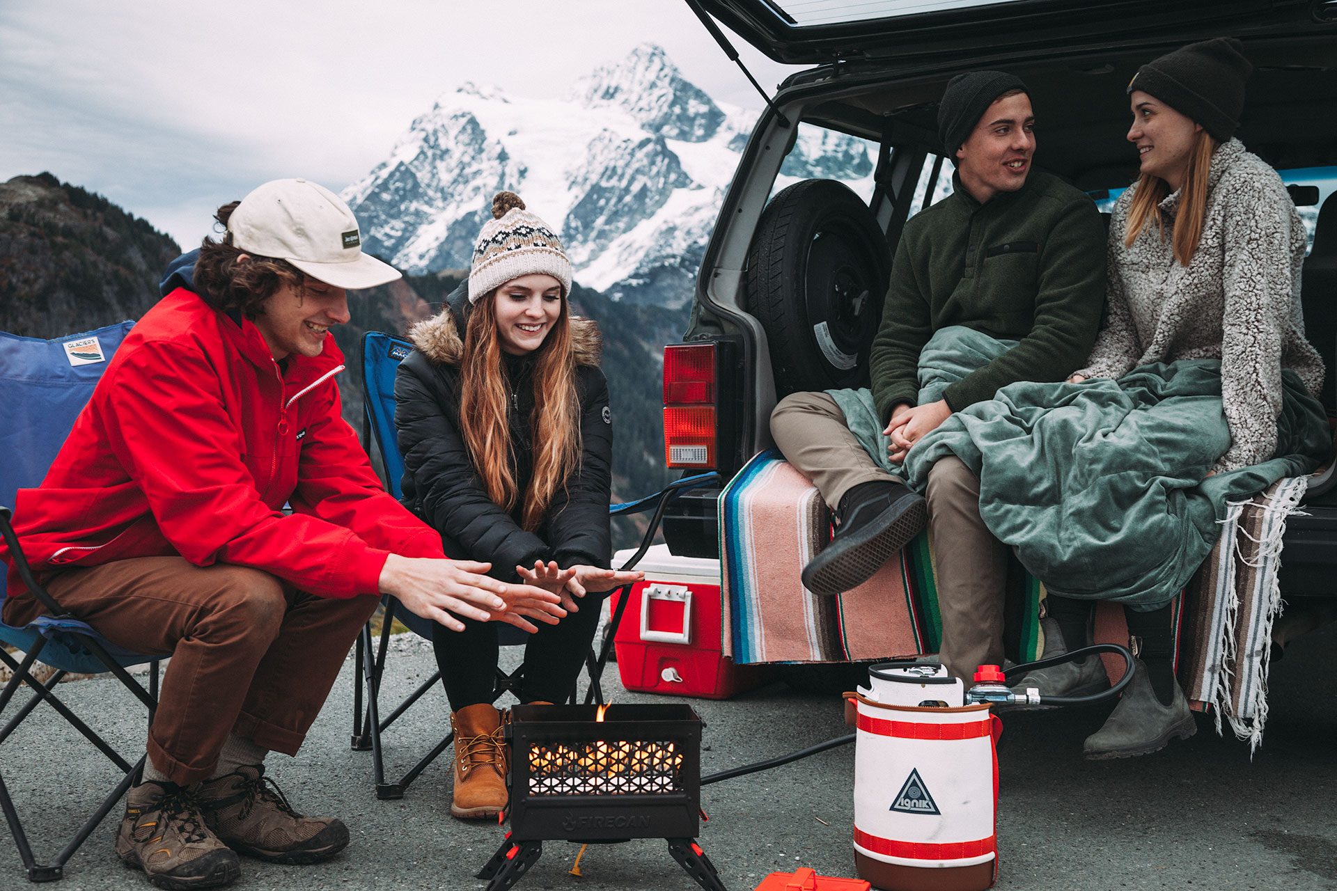 Gather round the FireCan for warmth and conversation