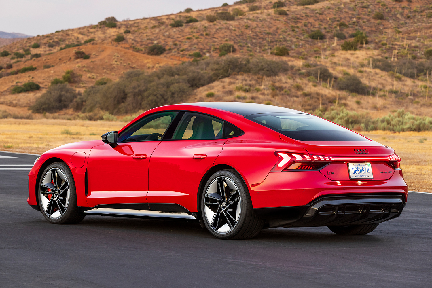 The 2022 Audi RS e-tron GT in red