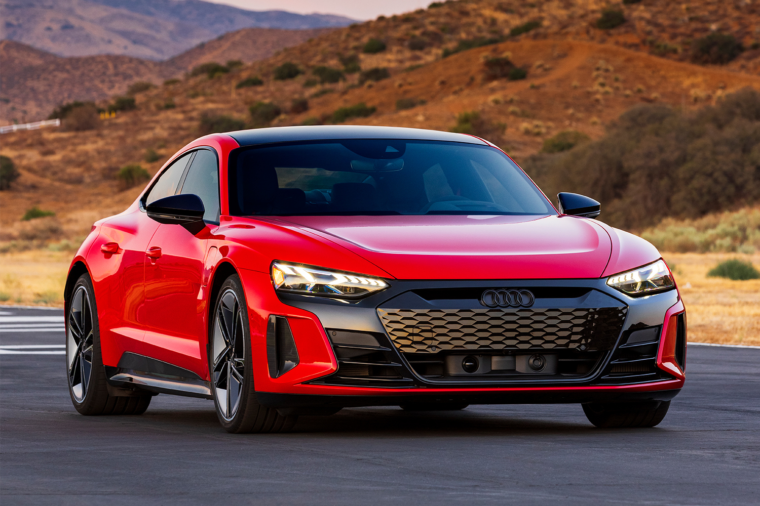 The 2022 Audi RS e-tron GT in red