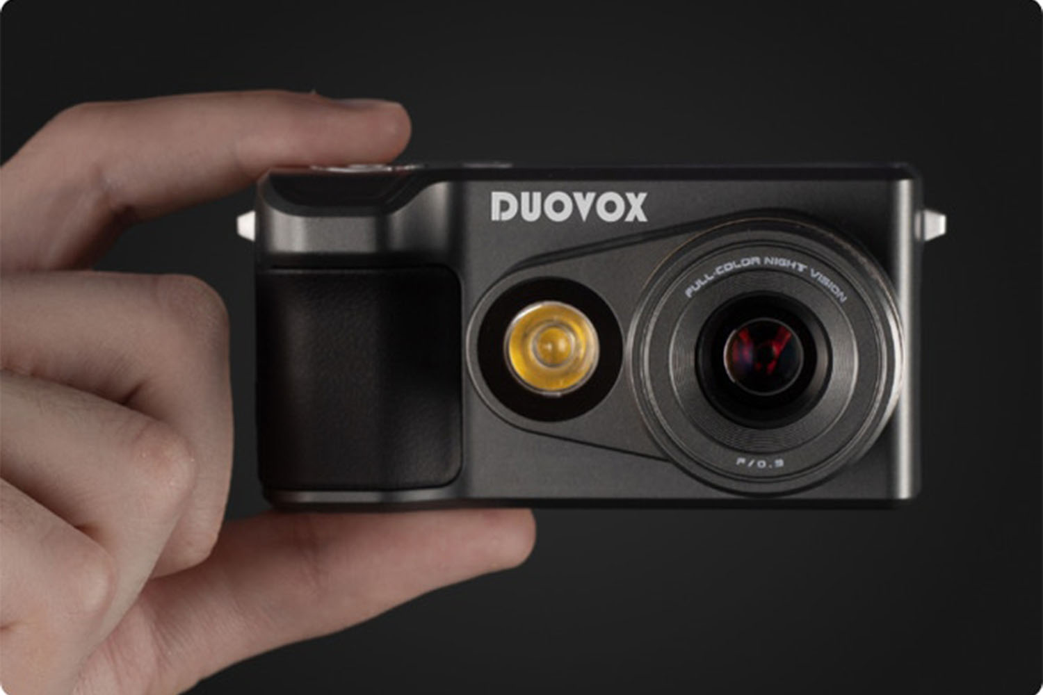 a hand holding a camera