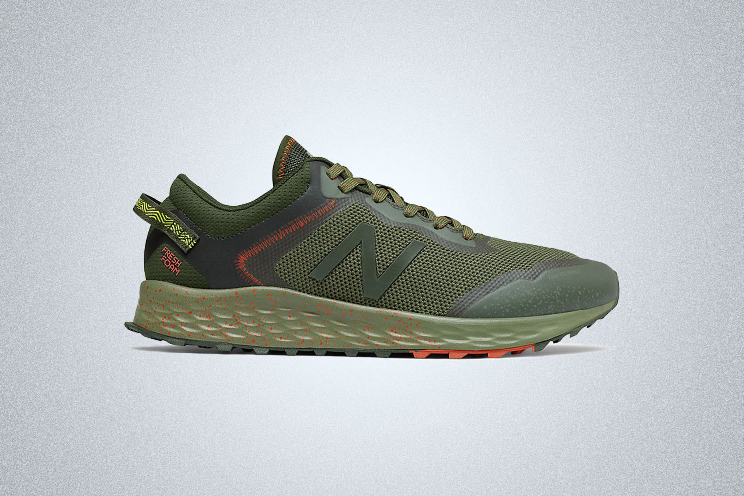 a new balance gear on a grey background