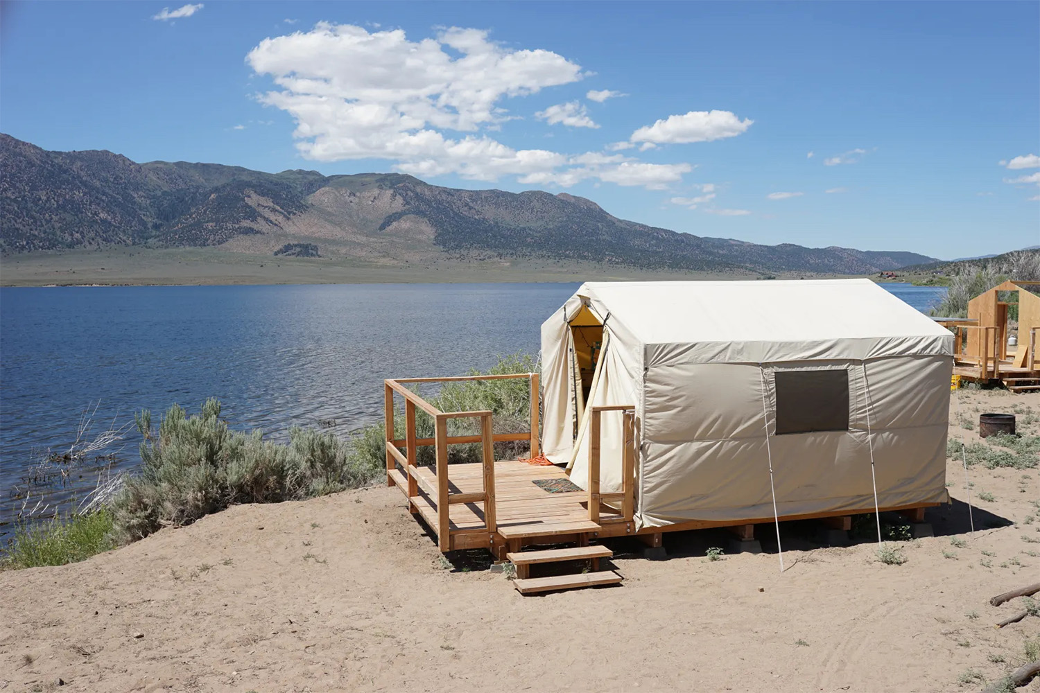 Tent at Bridgeport Reservoir Marina and Campground