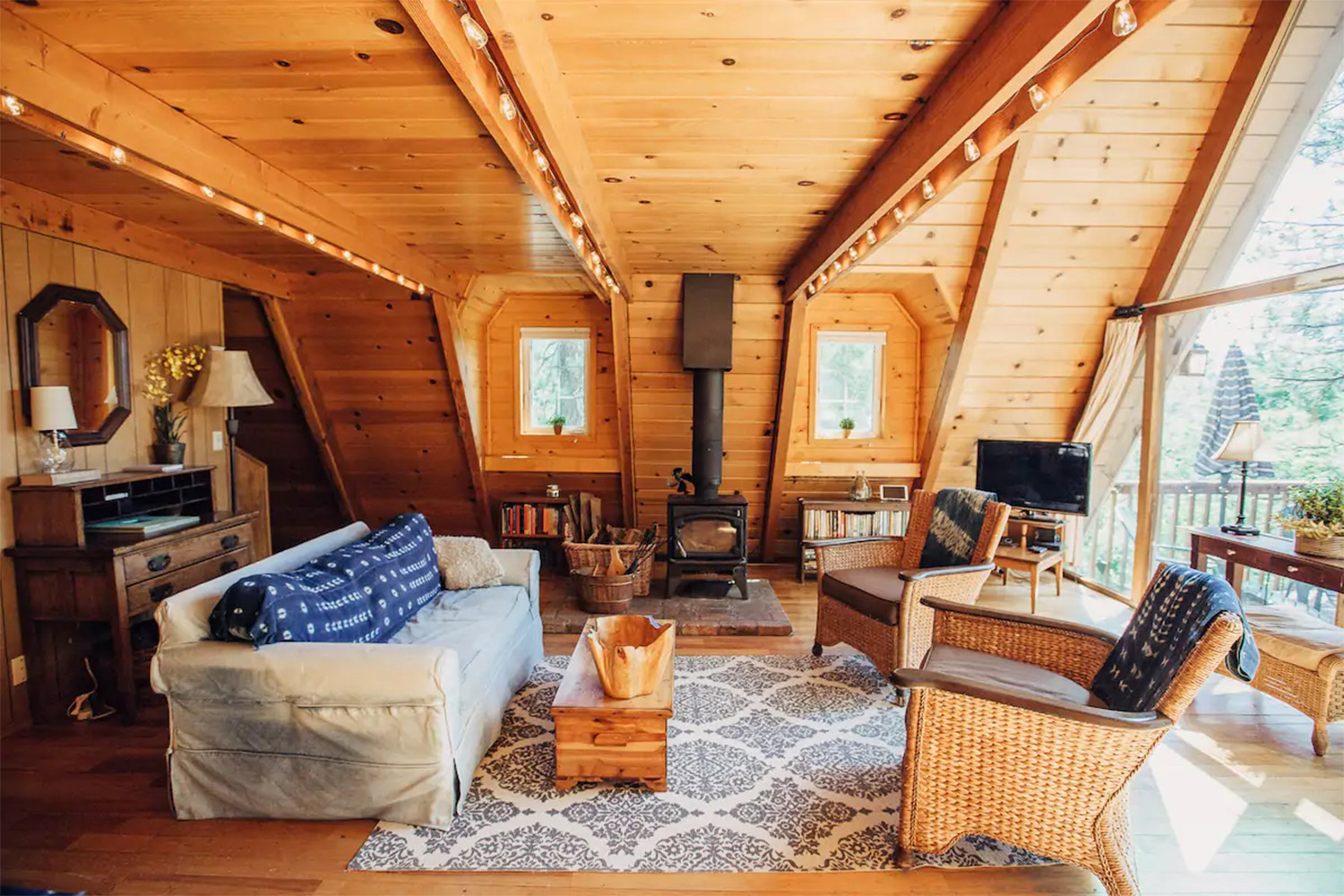 Interior of Shasta Lake A Frame