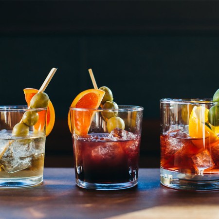 Vermouth - on the Rocks w/ Olives & Orange