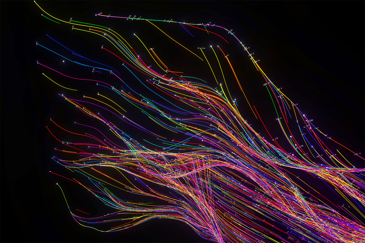 Abstract lines concept.