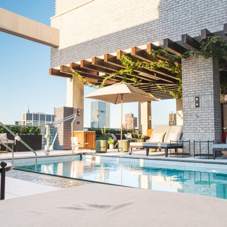 The rooftop pool at Somewhere Nowhere