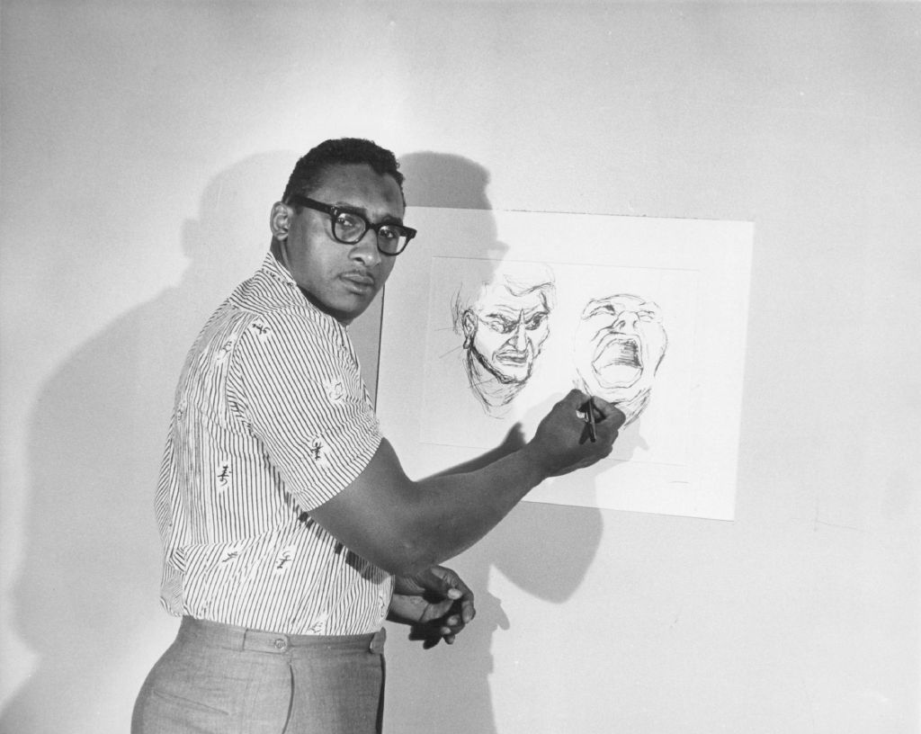 Ernie Barnes in 1964, 12 years before painting "The Sugar Shack."
