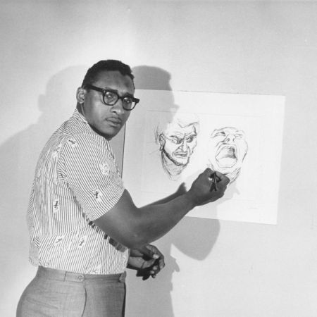 Ernie Barnes in 1964, 12 years before painting "The Sugar Shack."