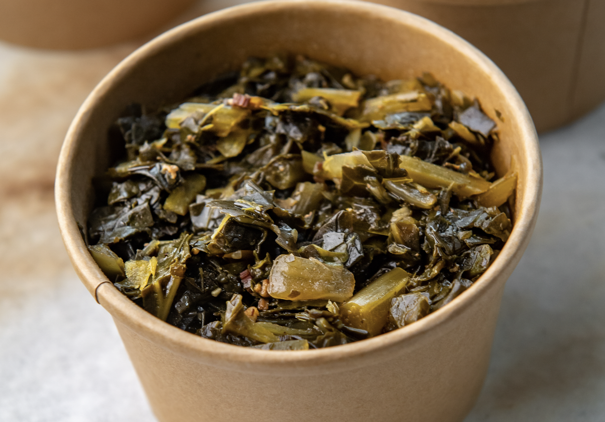 Pig Beach's collard greens will put some meat on your ribs
