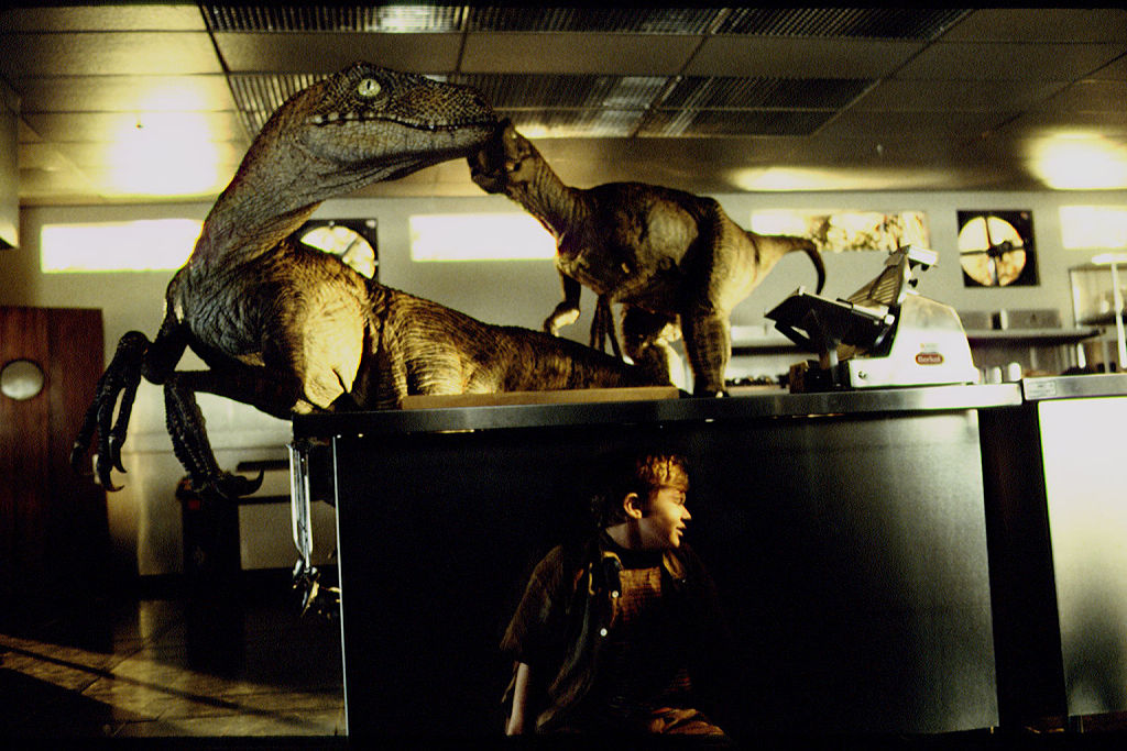 Raptors in "Jurassic Park"