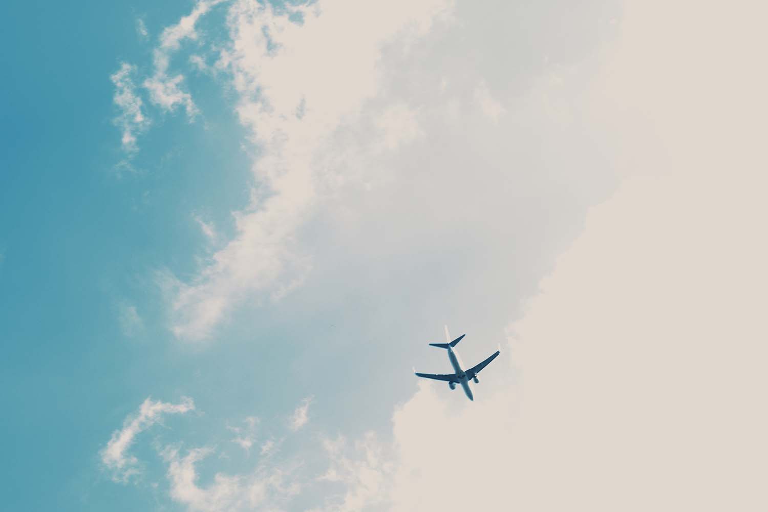 Airplane in the sky