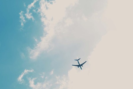 Airplane in the sky