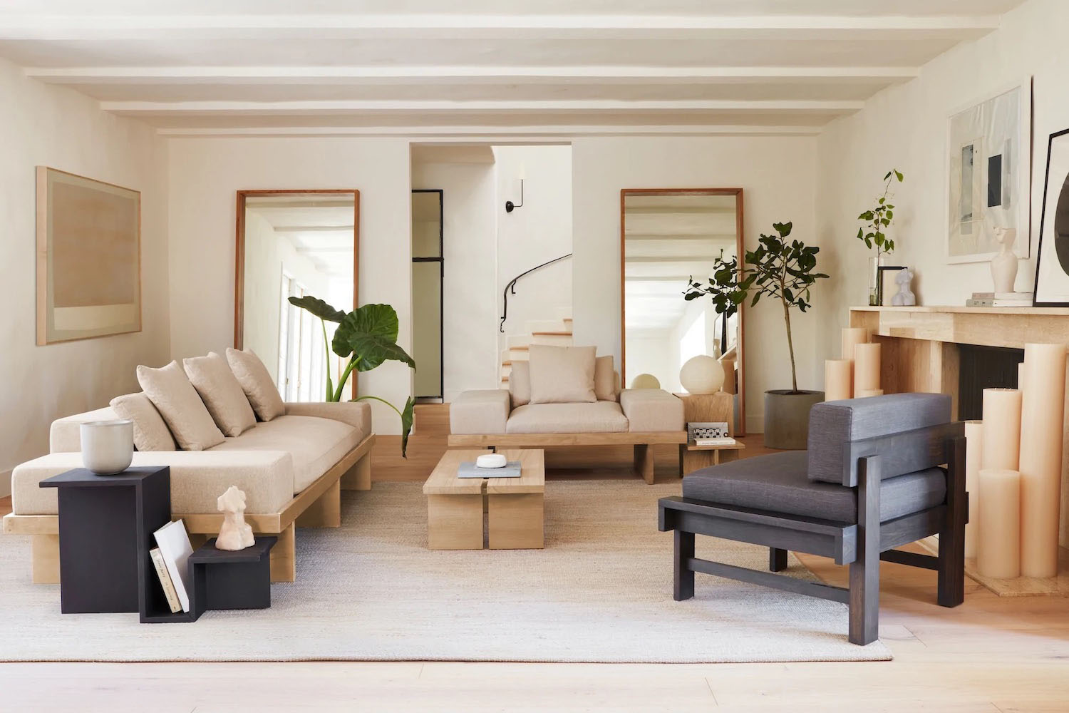 a staged shot of the Kyoto collection furniture from House of Léon