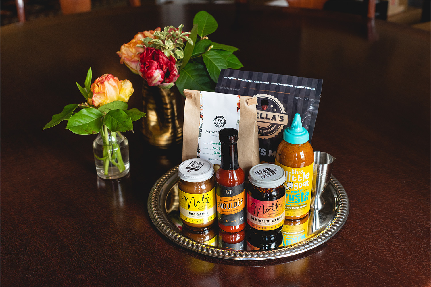 selection of sauces and other condiments
