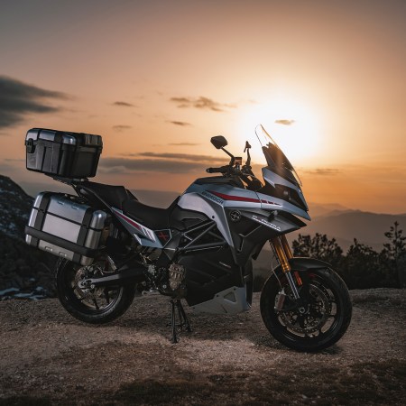 The Experia, a "green tourer" electric motorcycle from Italian company Energica