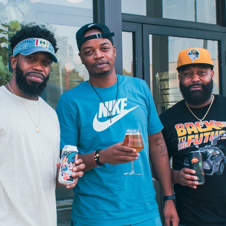 Richard Bloomfield, Zachary Day and Gregory Williams of Funkytown Brewery pictured left to right