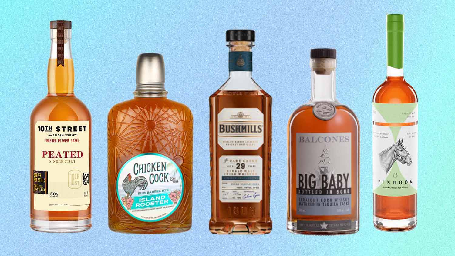 Five bottles of whiskey released near or around June 2022