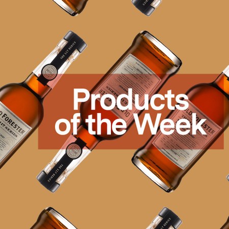 a collage of whiskey on a brown background