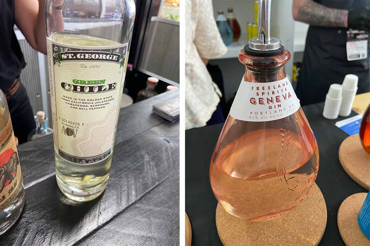 St George Spirits Green Chile and Freeland Spirits Geneva Gin