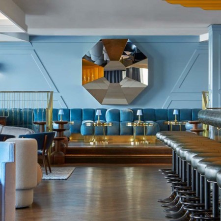 The interior of Lyaness, the world's best bar winner at the Spirited Awards at Tales of the Cocktail