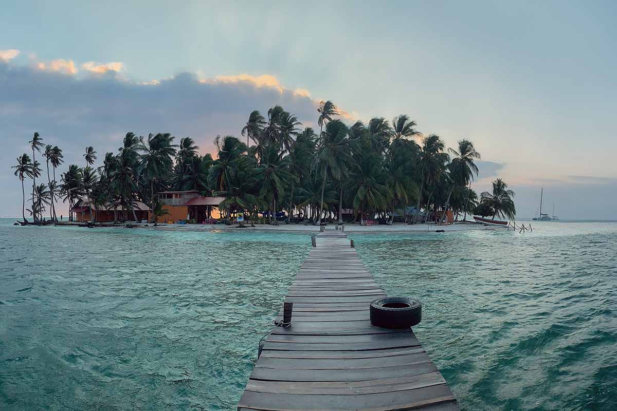 The island of San Blas, Panama