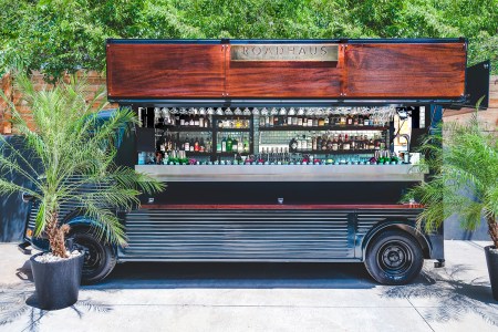 The 1967 Citroën HY van that The Roosevelt Room bar in Austin, Texas, now uses as a mobile cocktail truck they're calling RoadHaus